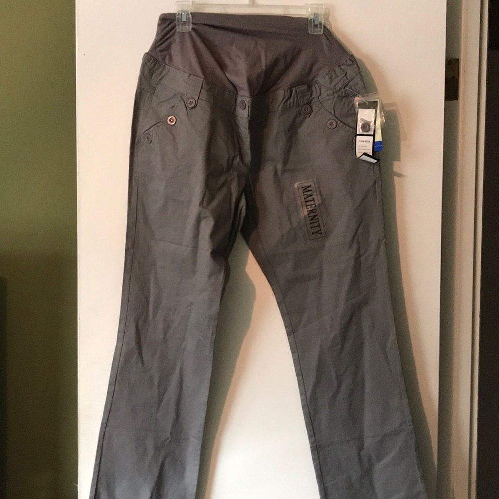 NWT grey maternity chinos!